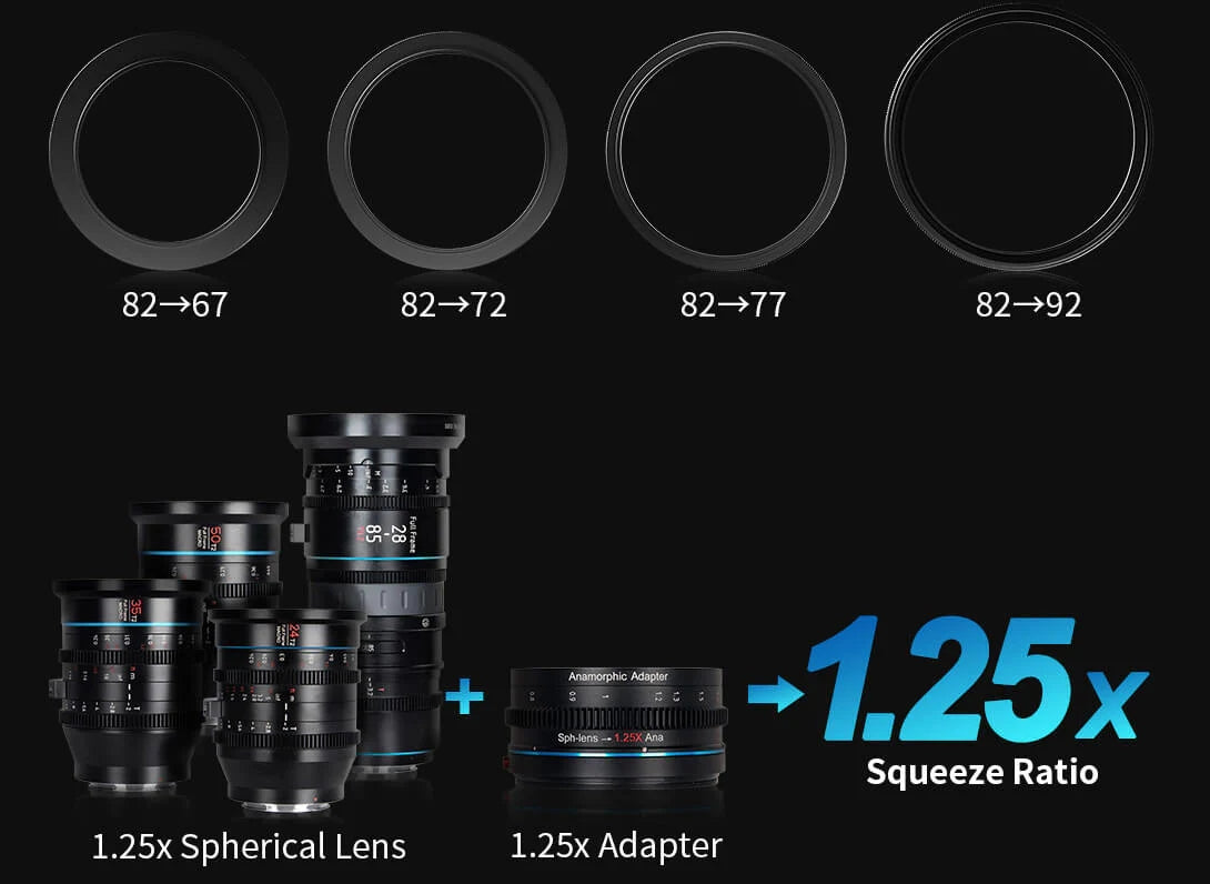 SIRUI 1.25x アナモルフィック アダプター