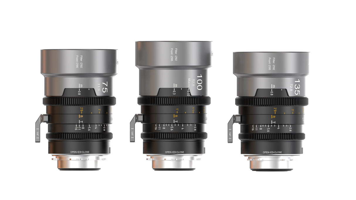 SIRUI IronStar 75/100/135mm T1.9 1.5x Full-Frame Anamorphic Cine Lens