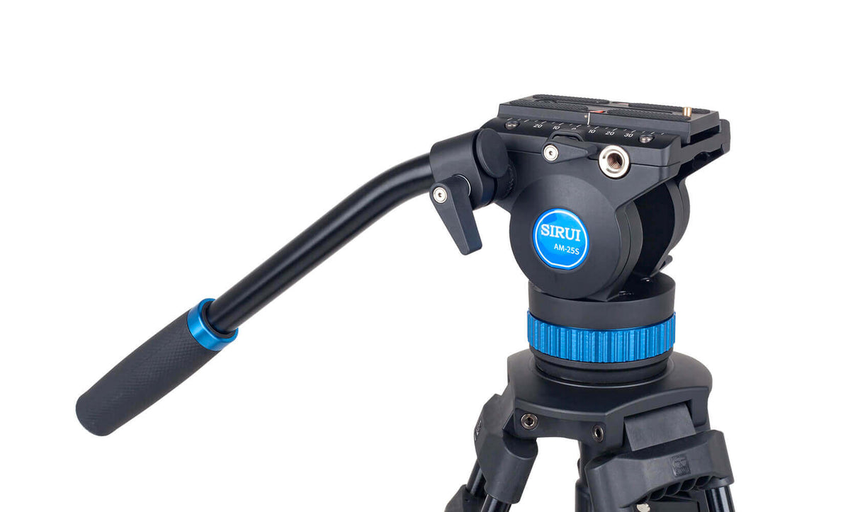 SIRUI AM-25S Aluminum Video Tripod with 360 Degree Fluid Head 4