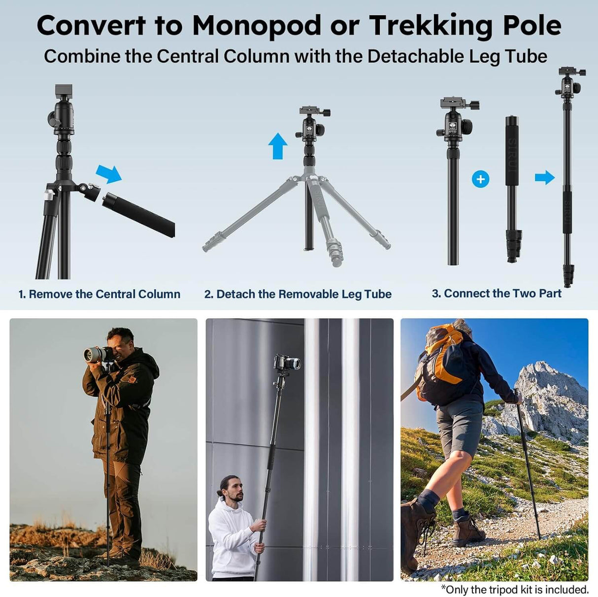 SIRUI Camera Tripod & Monopod Stand APT-02 3