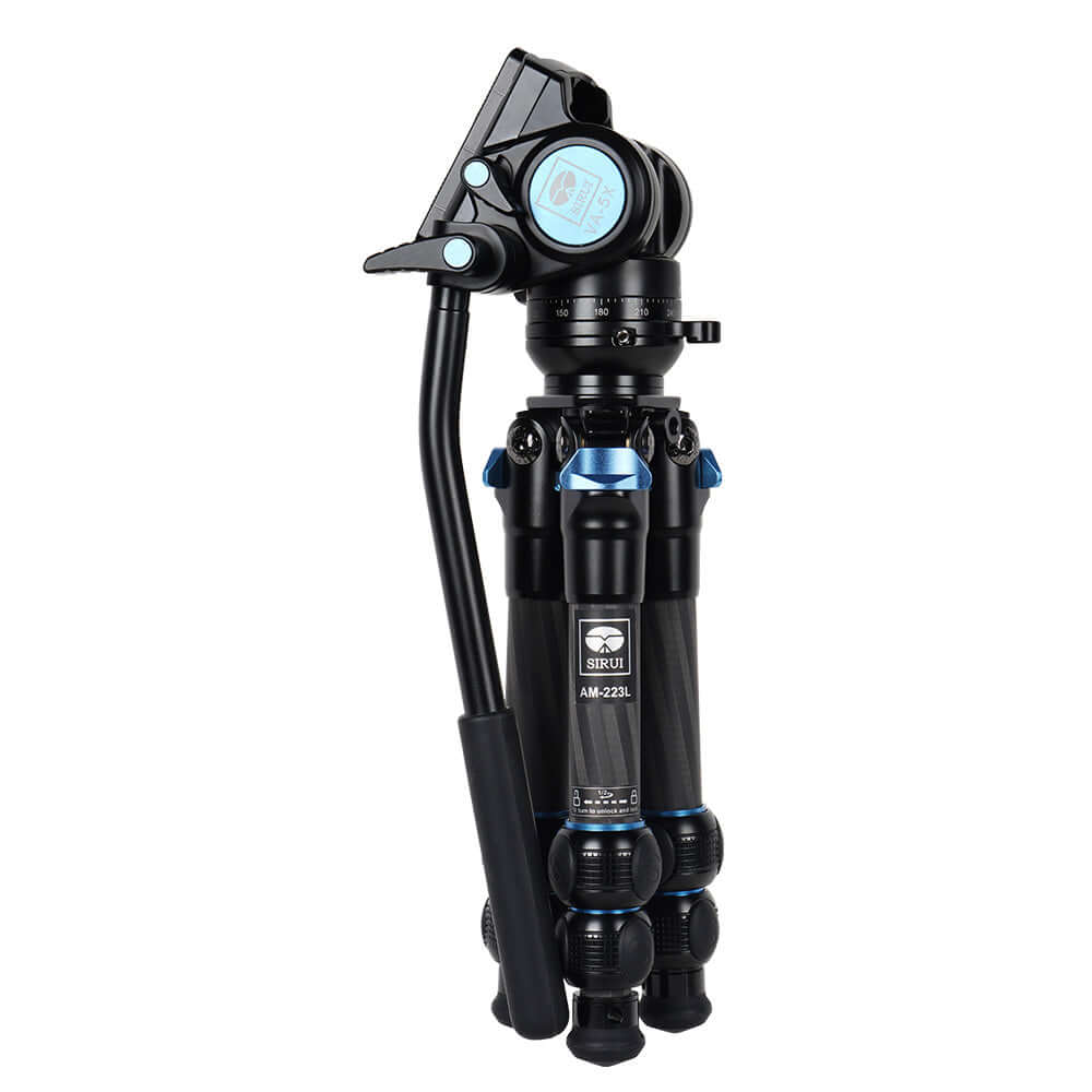 SIRUI Steel Series Video Fluid Tripods Kit AM-223L+VA-5X 2