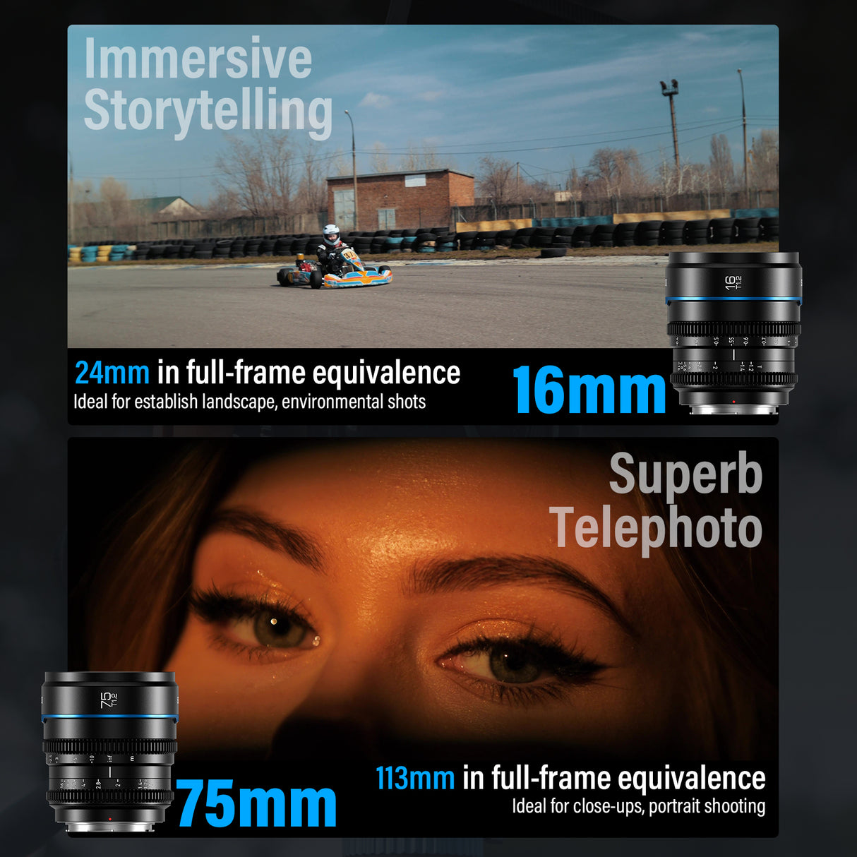 SIRUI Night Walker T1.2 S35 Frame Cine Lens Series