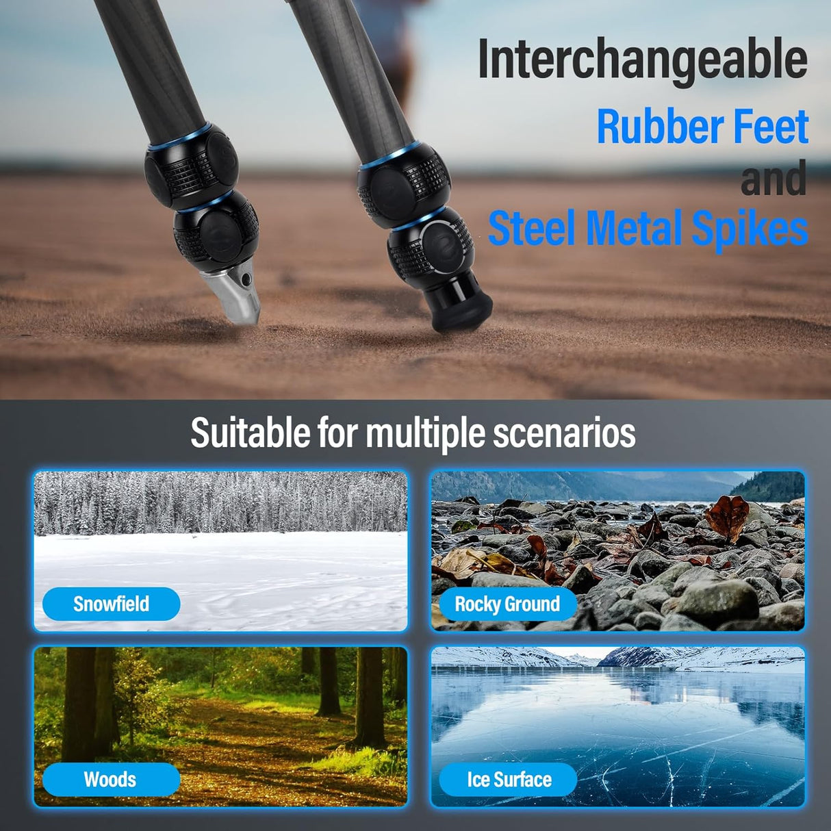 SIRUI Steel Series Tripods AM-223L Horizontally Adjustable Tripods