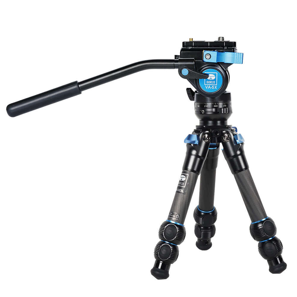 SIRUI Steel Series Video Fluid Tripods Kit AM-223L+VA-5X 3