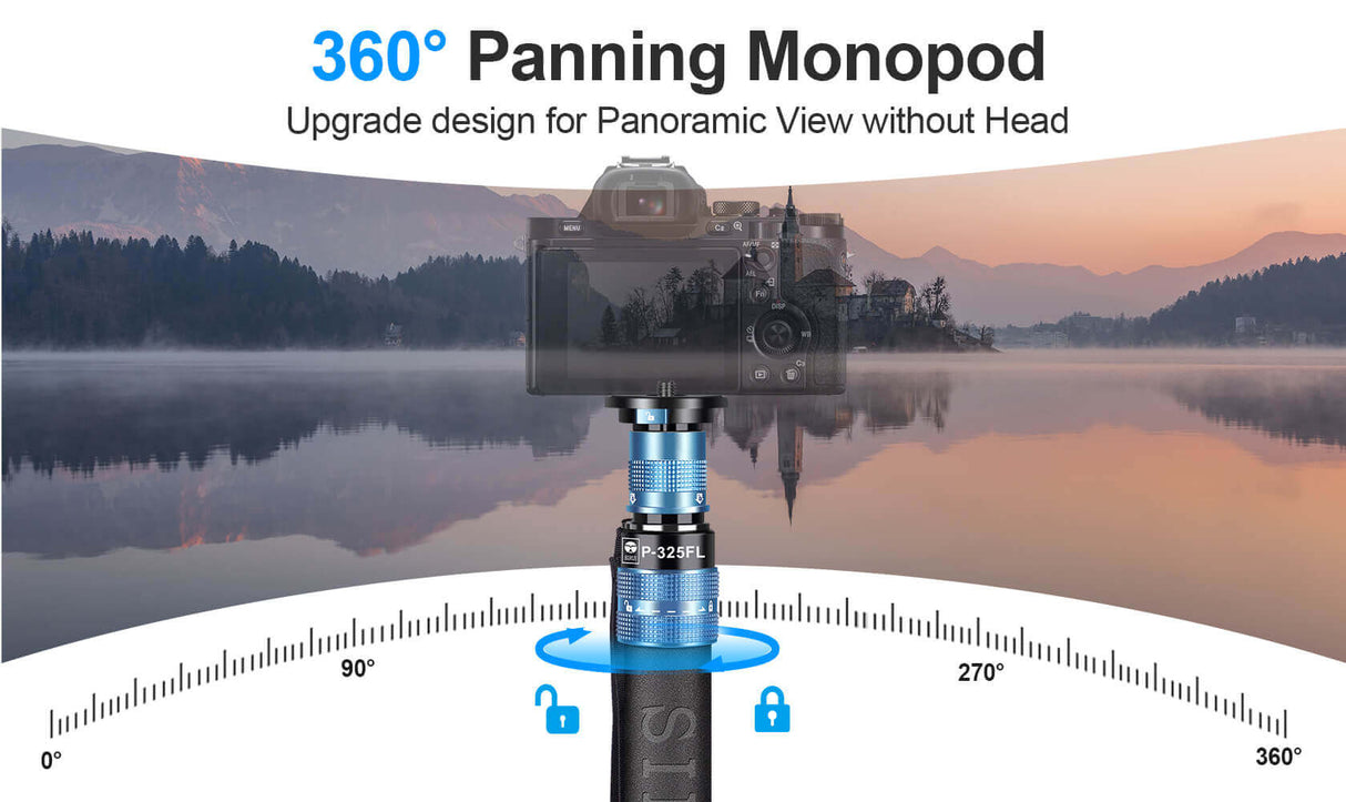 SIRUI P-325FL/FS 5 Section Carbon Fiber Monopod 8