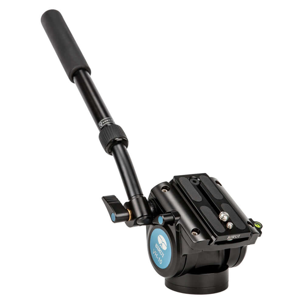 SIRUI P-326SR Multifunction Carbon Monopod with VH-10 Fluid Video Head - PSR Series image showing the fluid video head.