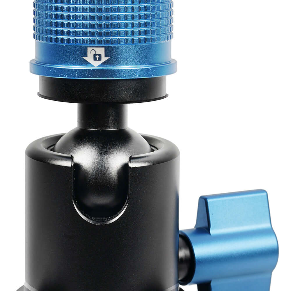 P-424FL/FS 4 Sections Carbon Fiber Monopod+ VA-5X Fluid Head 6