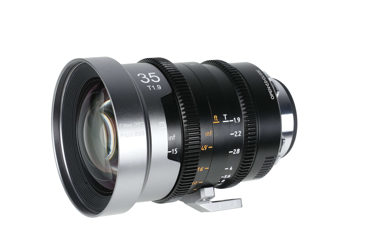 SIRUI 1.5x T1.9 IronStar Series Anamorphic Full Frame Cine Lens with 35mm focal length.