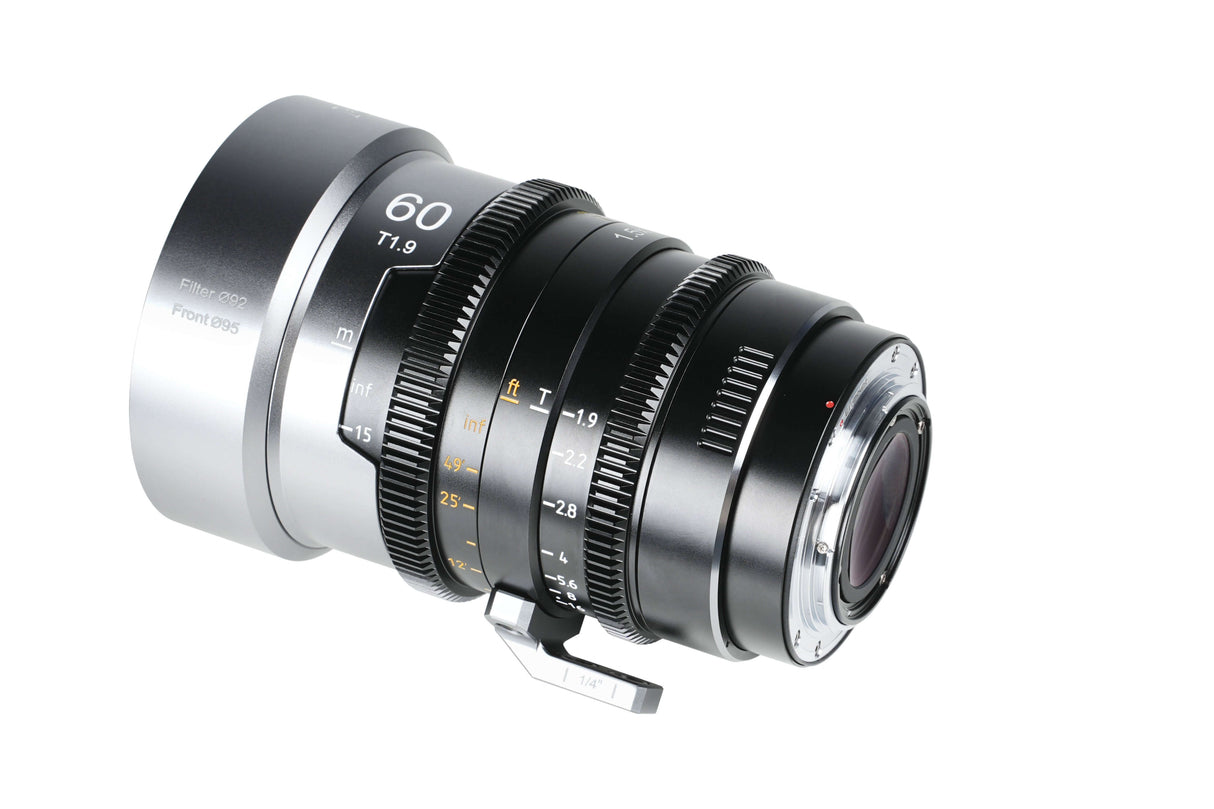 SIRUI 1.5x T1.9 IronStar Series Anamorphic Full Frame Cine Lens with T1.9 aperture and focus controls.