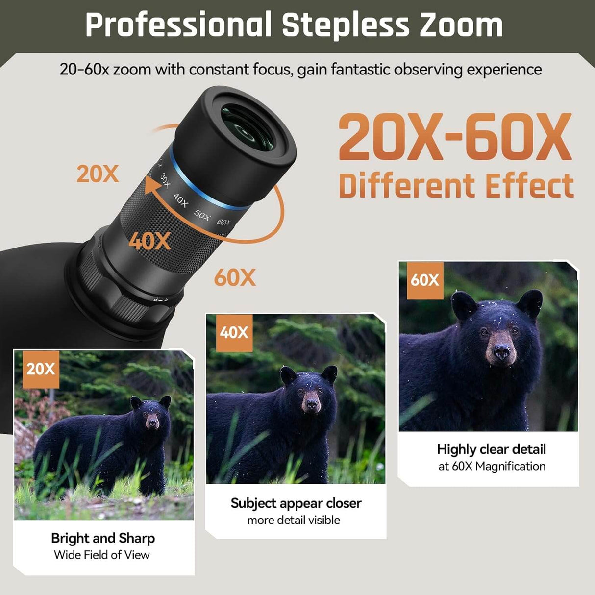 SIRUI Beyond S6080A Spotting Scopes For Hunting & Observation 12