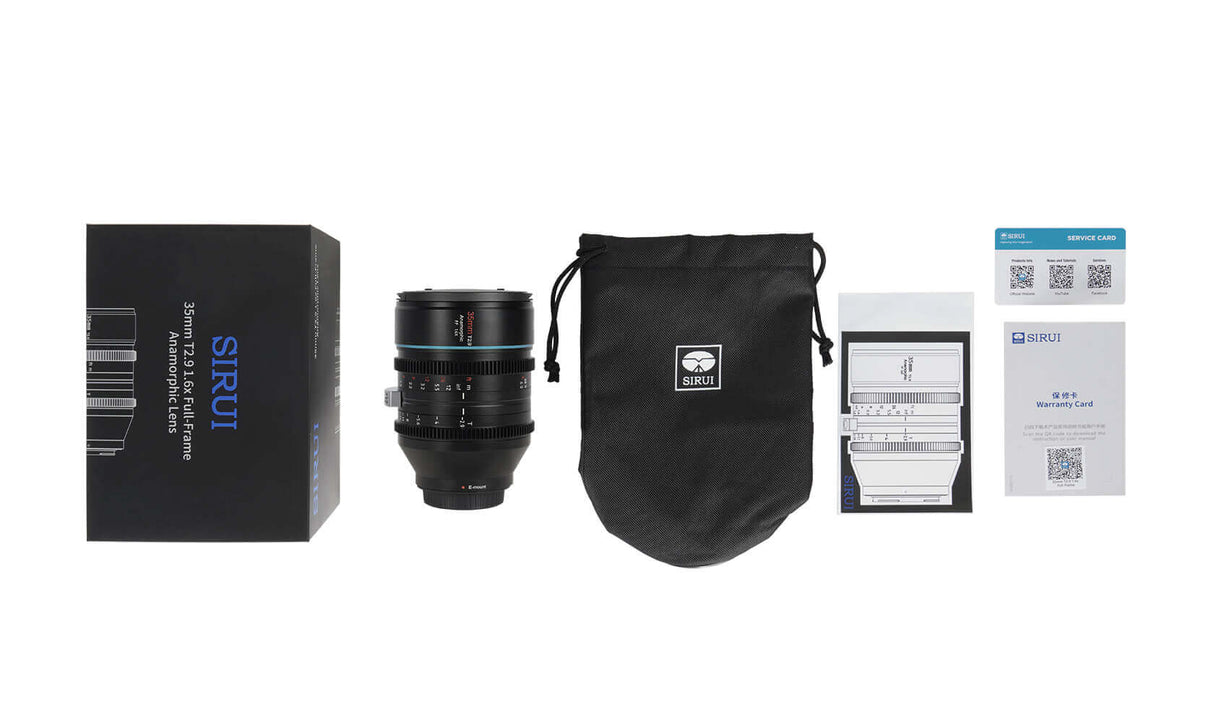 SIRUI Venus 35mm /100mm 1.6x Full-Frame Anamorphic Lenses 16