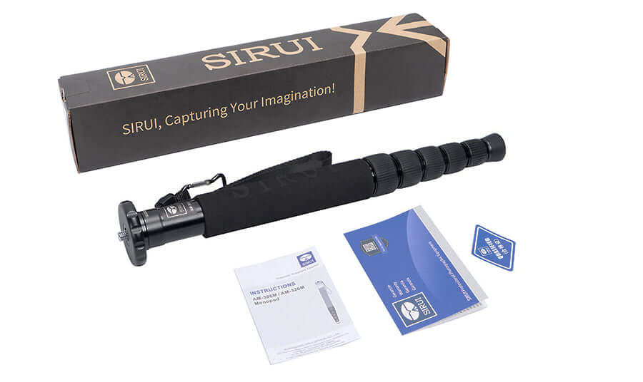 SIRUI AM-306M Aluminium Monopod with Carabiner and Compass 4
