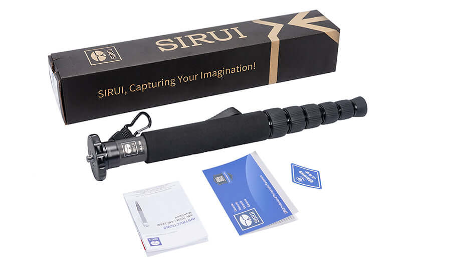 SIRUI AM-326M Carbon Fibre Monopod with Carabiner and Compass 4