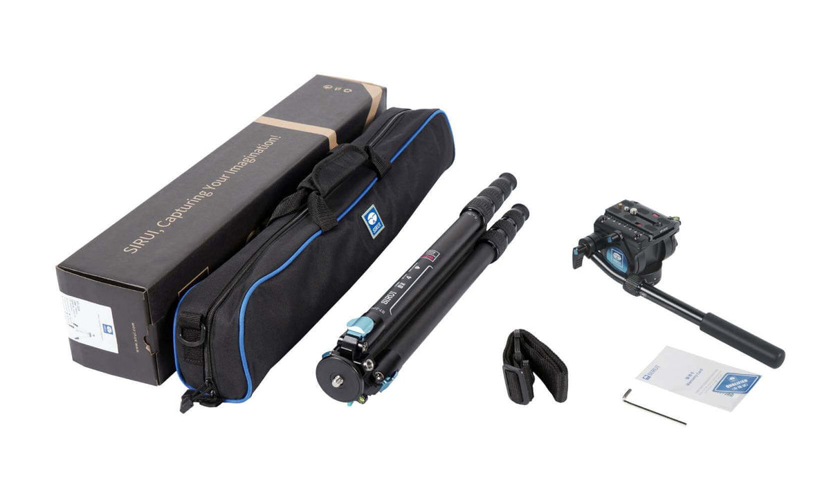 SIRUI ST-224+VH-10 Carbon Fiber Video Tripod Kit 7