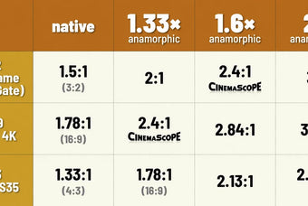 1.33x vs 1.6x vs 1.8x Anamorphic Lens: Which Squeeze Factor Should You Choose?
