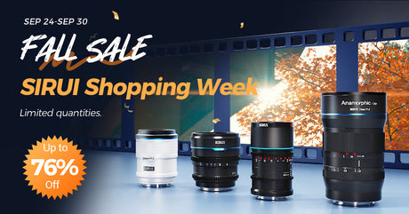 sirui shopping week starts from September 24th to 30th