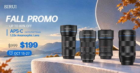 SIRUI Fall Sale Adds Venus 50mm and 1.33X APS-C Anamorphic Lens Deals