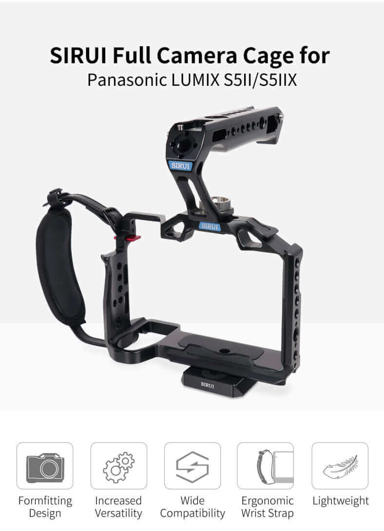 قفص كاميرا كامل لـ Panasonic LUMIX S5II/S5IIX من SIRUI