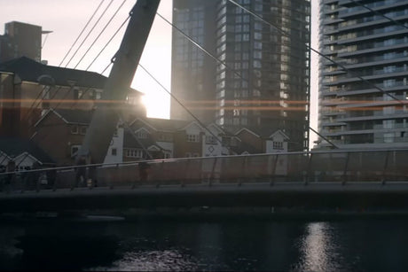 Negative Space Photography Trends 2025: Beyond Minimalism showcasing urban waterfront and bridge architecture.