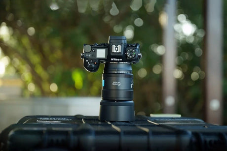 Nikon camera with blurred background showcasing how to blur video background without expensive gear.