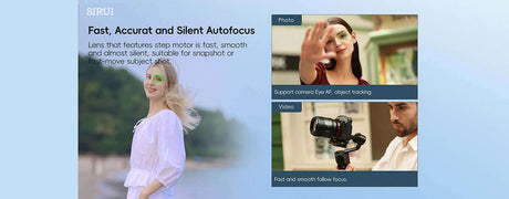 Image showcasing fast and silent autofocus features of camera lenses for sports photography.