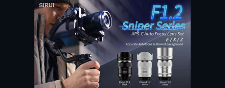 SIRUI F1.2 Sniper Series APS-C Auto Focus Lens Set with accurate autofocus and blurred background.