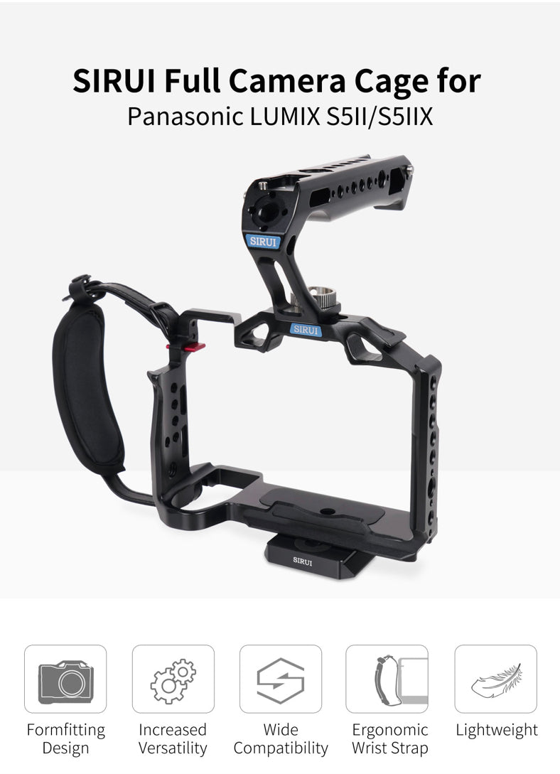 Full Camera Cage for Panasonic LUMIX S5II/S5IIX by SIRUI