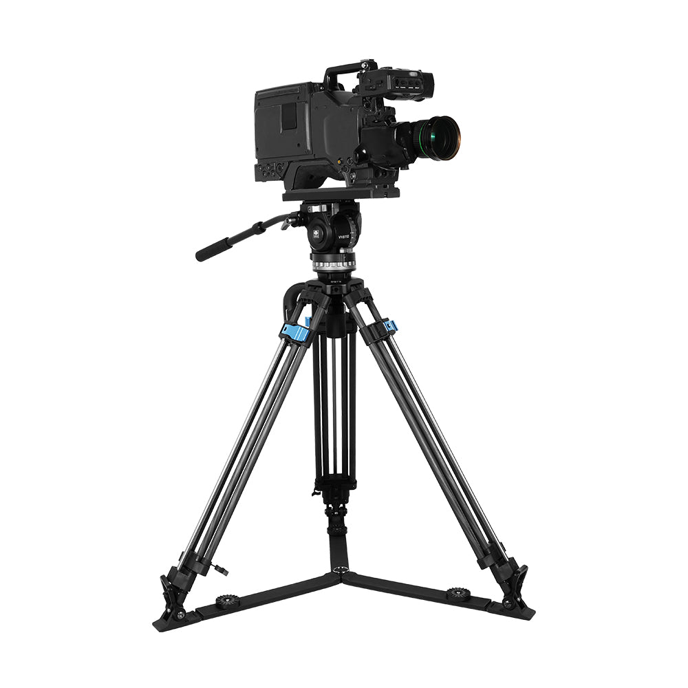 SIRUI SQ75 Rapid System One-step Height Adjustment Twin-leg Tripod Kit With VHS-10 Professional Fluid Head