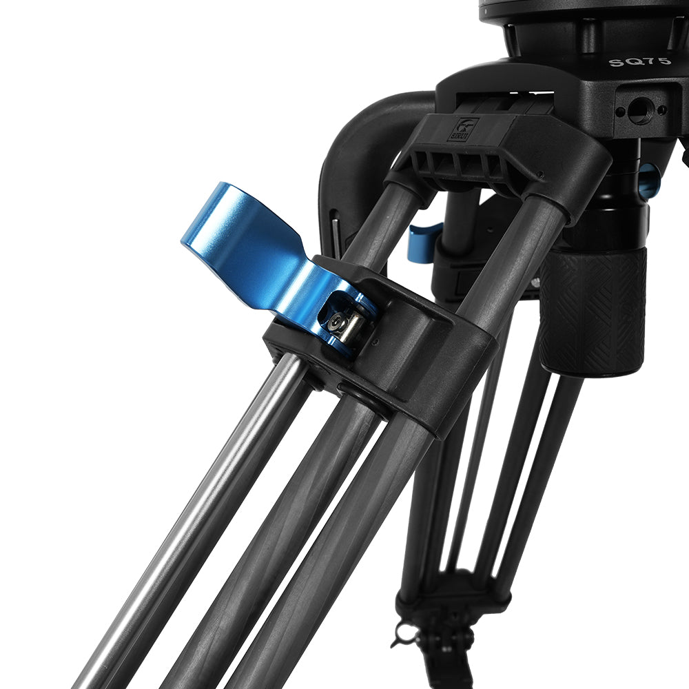 SIRUI SQ75 Rapid System One-step Height Adjustment Twin-leg Tripod Kit With VHS-10 Professional Fluid Head