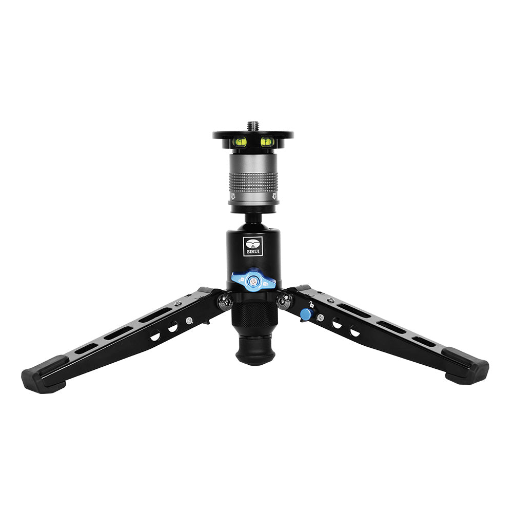 360° Ball Head can be turned into a Tabletop Tripod
