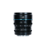 SIRUI Night Walker T1.2 S35 Frame Cine Lens Series 16mm lens with fast aperture and focus rings.