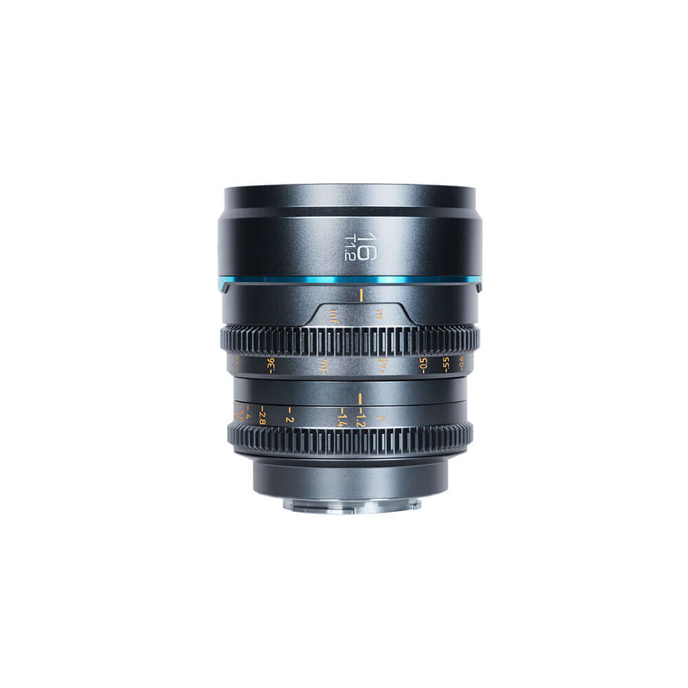 SIRUI Night Walker T1.2 S35 Frame Cine Lens Series - 16mm lens with T1.2 aperture.