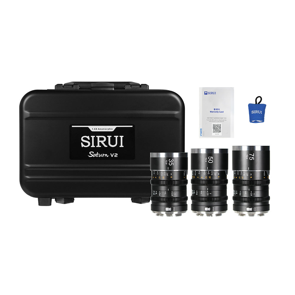 Saturn V2 Series 35/50/75mm T2.9 1.6x Full-Frame Anamorphic Lens