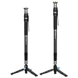 SVM-145 & SVM-165 Rapid System One-Step Height Adjustment Modular Monopod Overall Appearance Comparison