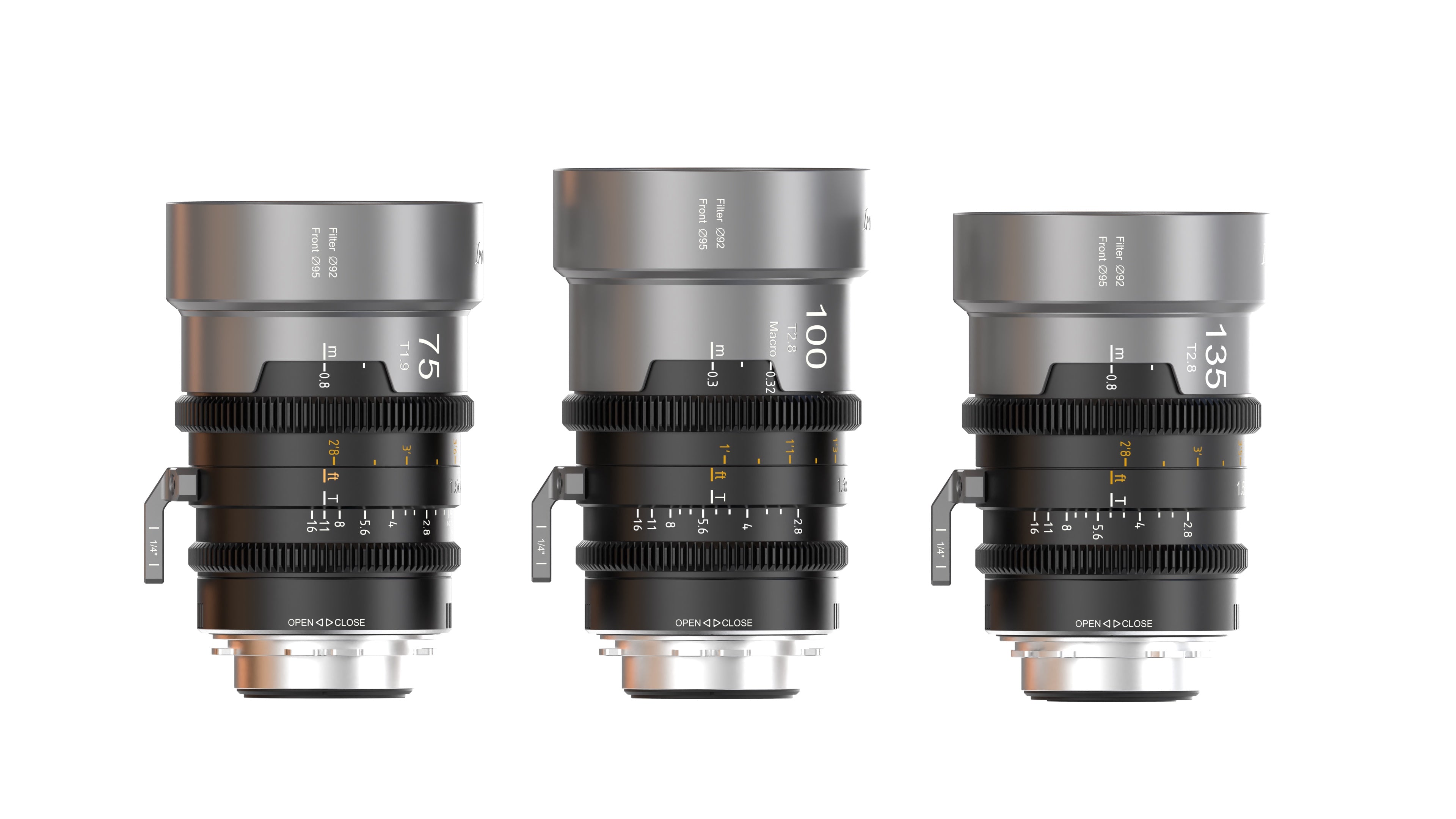 Кинообъектив SIRUI IronStar 35/45/60 мм T1.9 1.5x для полнокадровой анаморфной съемки