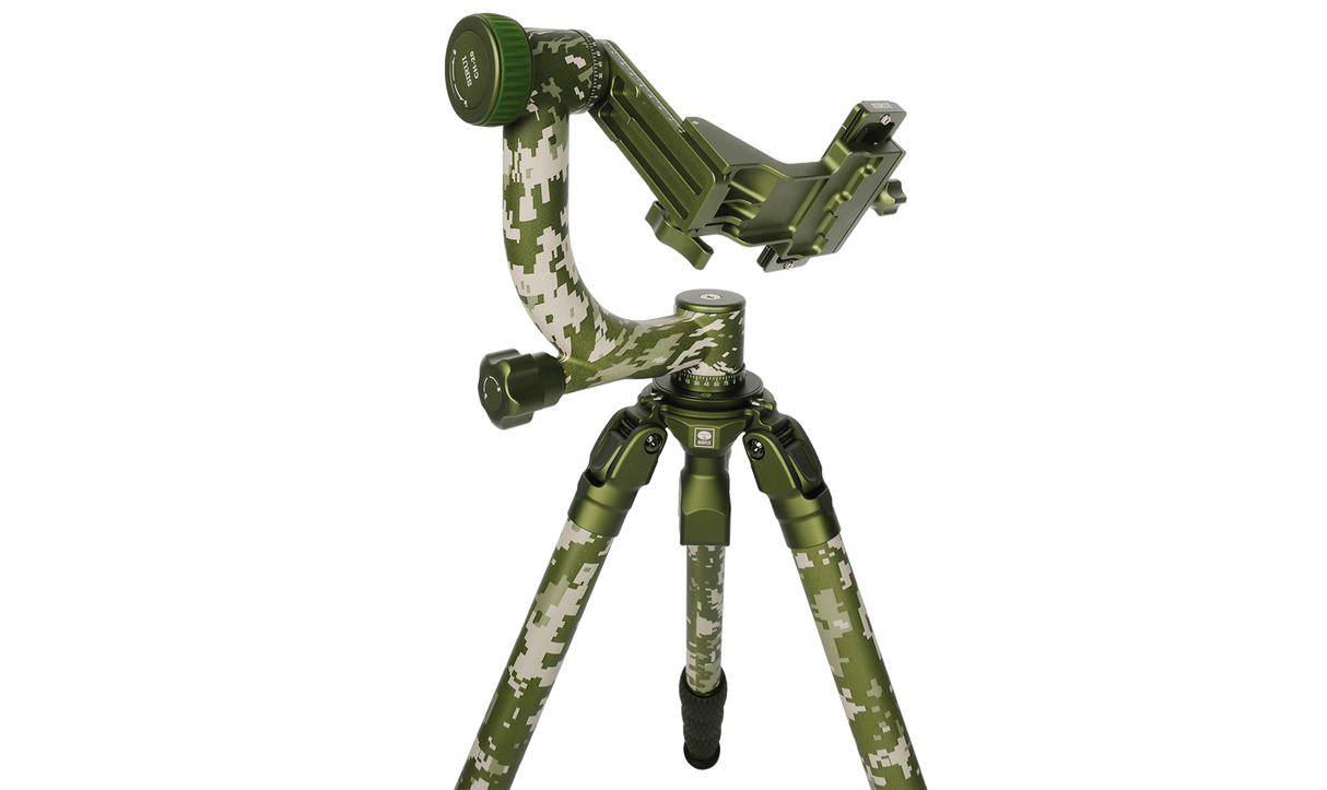 SIRUI 2 In 1 Explorer Series Camouflage Outdoor Tripod Kit CT-3204+CH20
