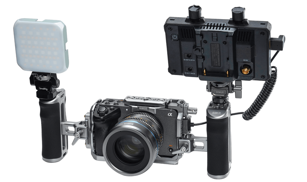 Uchwyt boczny klatki kamery SIRUI SC-SH z opcjami instalacji NATO i ARRI