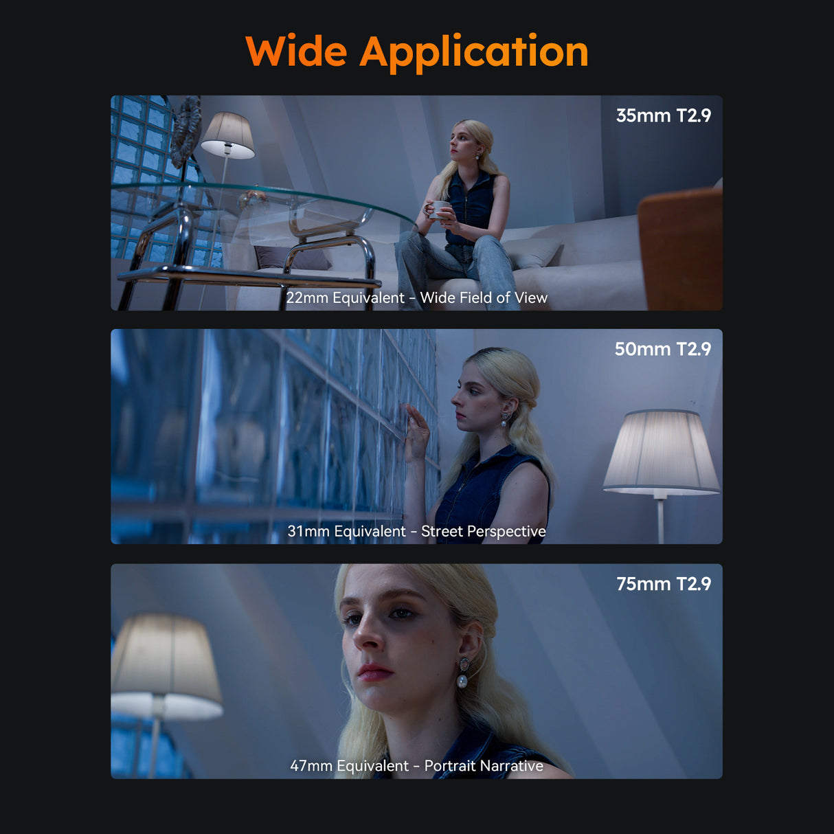 Saturn V2 Series 35/50/75mm T2.9 1.6x Full-Frame Anamorphic Lens