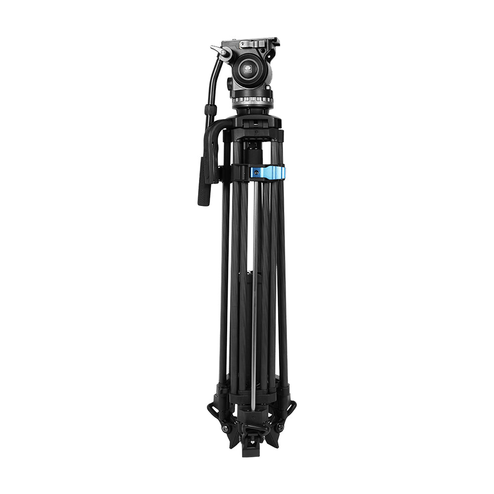 SIRUI SQ75 Rapid System One-step Height Adjustment Twin-leg Tripod Kit With VHS-10 Professional Fluid Head