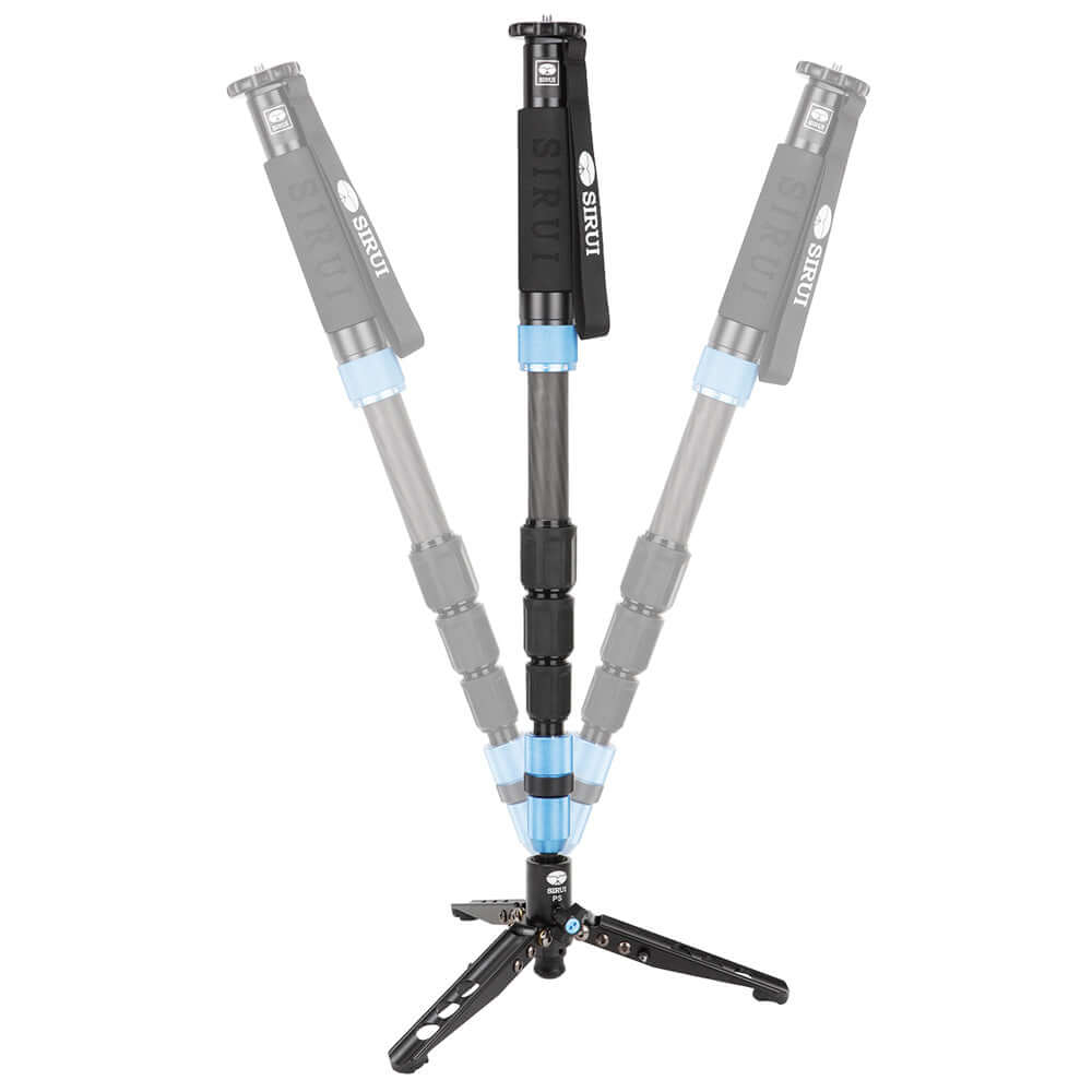 SIRUI P-224SR Multifunction Carbon Monopod with Stand Spider - PSR Series featuring adjustable legs and lightweight design.