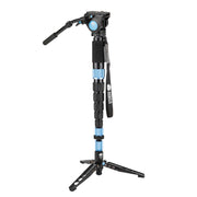 SIRUI P-326SR Multifunction Carbon Monopod with VH-10 Fluid Video Head - PSR Series, lightweight and compact for videographers.