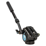 SIRUI P-326SR Multifunction Carbon Monopod with VH-10 Fluid Video Head - PSR Series image showing the fluid video head.