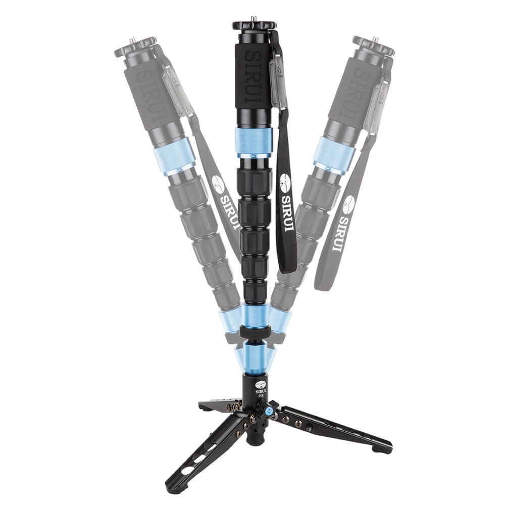 SIRUI P-326SR Multifunction Carbon Monopod with VH-10X Pro Fluid Video Head - PSR Series adjustable position