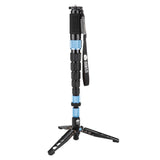 SIRUI P-426SR Multifunction Carbon Monopod with VH-10 Fluid Video Head - PSR Series displayed with tripod base.