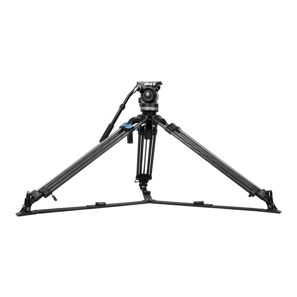 SIRUI SQ75 Rapid System One-step Height Adjustment Twin-leg Tripod Kit With VHS-10 Professional Fluid Head