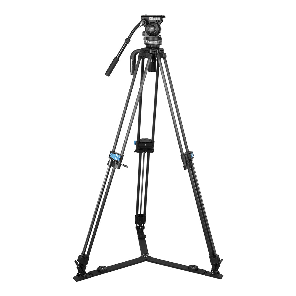 SIRUI SQ75 Rapid System One-step Height Adjustment Twin-leg Tripod Kit With VHS-10 Professional Fluid Head