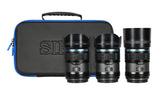 f1.2 sirui Sniper Lens, APS-C Frame AF Lens, Black 3-Piece Lens Kit with 23mm, 33mm, 56mm Lenses and Lens Case, Lens Hood and Warranty Card