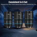 SIRUI Astra 50/75/100mm T1.8 1.33x Full-Frame Autofocus Anamorphic Cine Lens