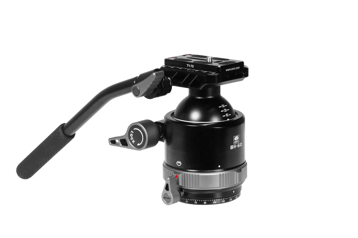 SIRUI BH-60 Integrated 2-in-1 Ball & Fluid Head for Photo & Video