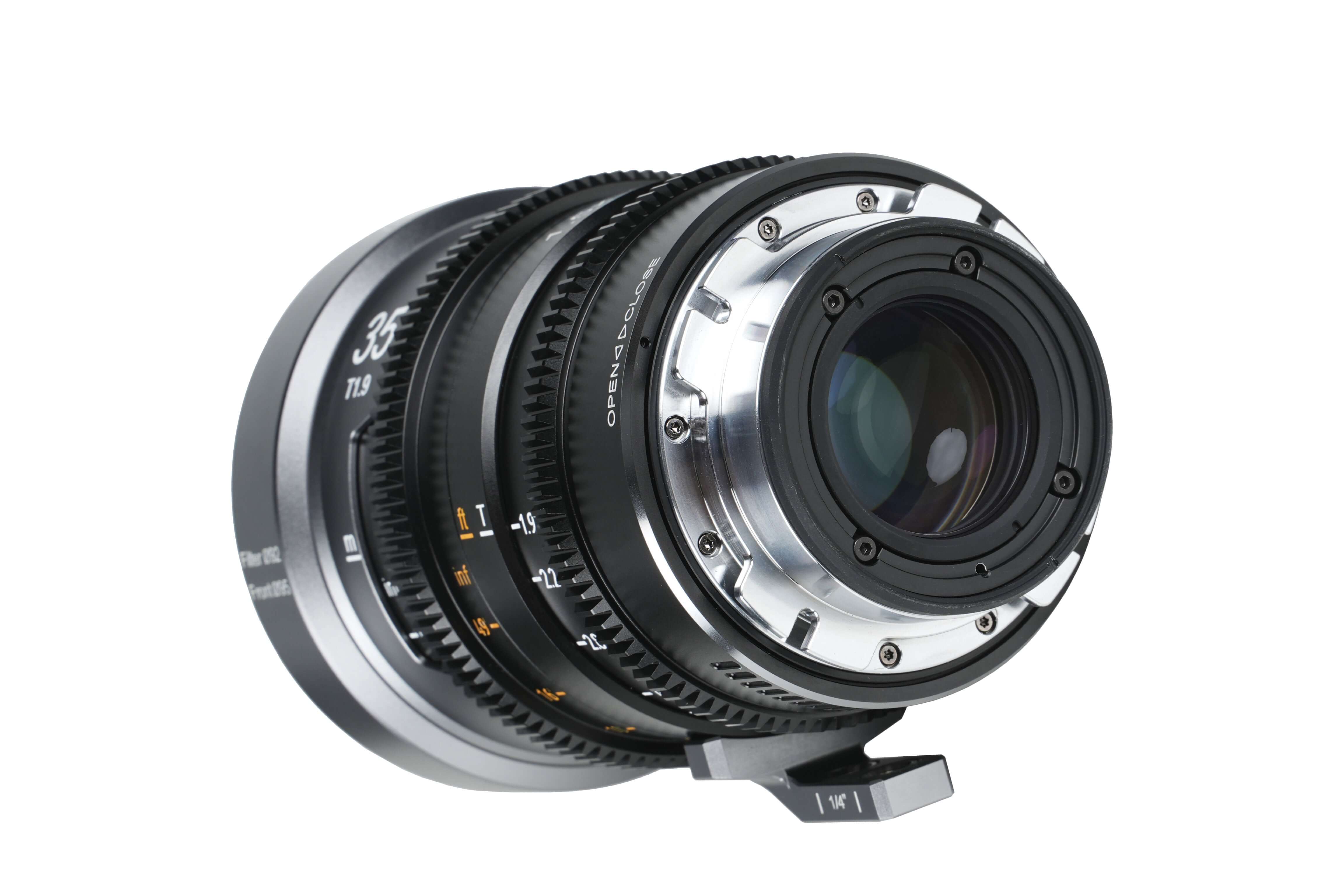 SIRUI 1.5x T1.9 IronStar Series Anamorphic Full Frame Cine Lens with interchangeable mounts.